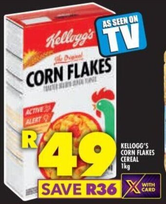 Shoprite KELLOGG'S CORN FLAKES CEREAL 1kg offer