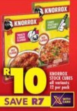 Shoprite KNORROX STOCK CUBES all variants 12 per pack offer