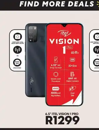 Ackermans 6.5'' itel vision 1 pro offer