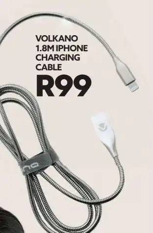 Volkano 1.8m iphone charging cable