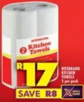 Shoprite Ritebrand Kitchen Towels 7 per pack offer
