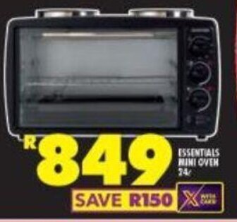 Shoprite ESSENTIALS MINI OVEN 24L offer