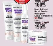Dis-Chem Marc anthony repair bond+ rescupler x shampoo or conditioner-250ml each offer