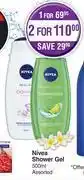 Dis-Chem Nivea shower gel assorted-500ml offer