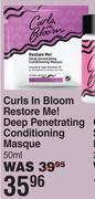Curls in bloom restore me deep penetrating conditioning masque-50ml