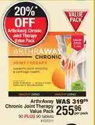 Dis-Chem Arthraway chronic joint therapy value pack 90 plus 90 tablets-per pack offer