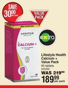 Dis-Chem Lifestyle health calcium+ value pack 90 tablets-per pack offer