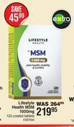 Dis-Chem Lifestyle health msm 1000mg 120 coated tablets offer
