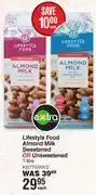 Dis-Chem Lifestyle food almond milk (sweetened or unsweetened)-1ltr each offer