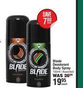 Dis-Chem Blade deodorant body spray assorted-150ml each offer