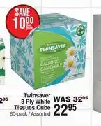 Dis-Chem Twinsaver 3 ply white tissues cube assorted-60 pack offer