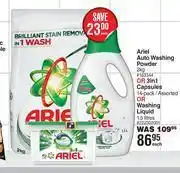 Dis-Chem Ariel auto washing powder 2kg or 3 in 1 capsules assorted 14 pack or washing liquid 1.5l-each offer