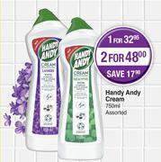 Dis-Chem Handy andy cream assorted-for 1 x 750ml offer