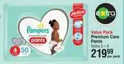 Dis-Chem Pampers premium care pants-per pack offer