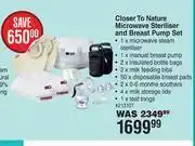 Dis-Chem Tommee tippee closer to nature microwave steriliser & breast pump set offer