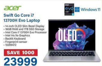 Incredible Connection acer Swift Go Core i7 13700H Evo Laptop offer