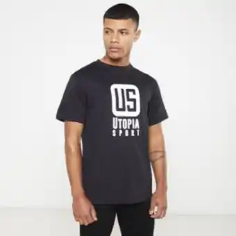 Zando Utopia us big chest logo t-shirt black offer