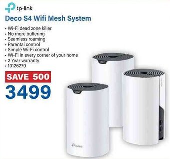 Incredible Connection tp-link Deco S4 Wifi Mesh System offer