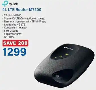 Incredible Connection tp-link 4L LTE Router M7200 offer