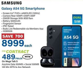 Incredible Connection SAMSUNG Galaxy A54 5G Smartphone offer
