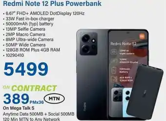 Incredible Connection Redmi Note 12 Plus Powerbank offer
