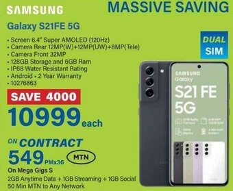 Incredible Connection Samsung Galaxy S21FE 5G offer