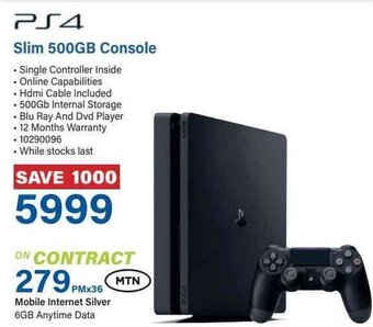 Incredible Connection PS4 Slim 500GB Console offer