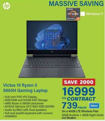 Victus 15 Ryzen 5 5600H Gaming Laptop