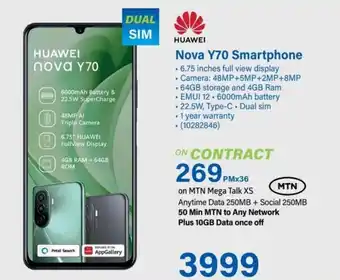 Incredible Connection Nova Y70 Smartphone offer