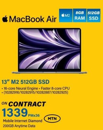 Incredible Connection Macbook Air 13" M2 512GB SSD offer