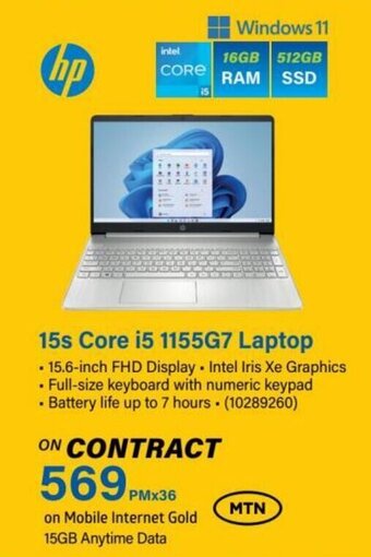Incredible Connection 15s Core i5 1155G7 Laptop offer