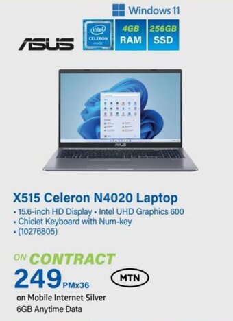 Incredible Connection X515 Celeron N4020 Laptop offer