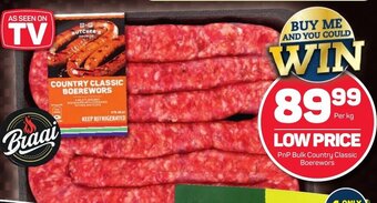 Pick n Pay PnP Bulk Country Classic Boerewors offer