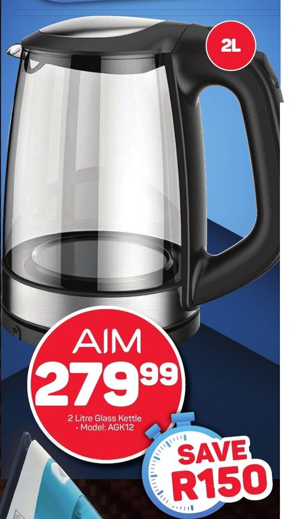 2 Litre Glass Kettle • Model AGK12 offer at Pick n Pay