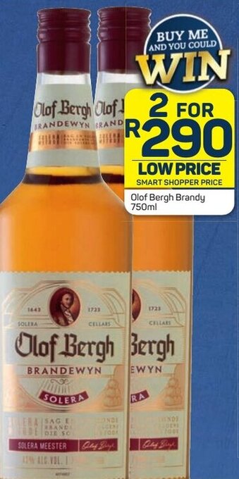 Olof Bergh Brandy 750ml