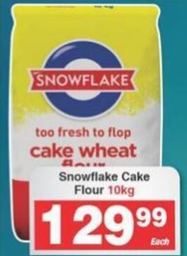 Frontline Snowflake Cake Flour 10kg offer