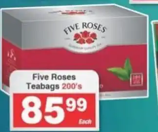 Frontline Five Roses Teabags 200's offer