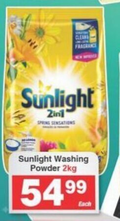 Frontline Sunlight Washing Powder 2kg offer