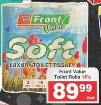 Frontline Front Value Toilet Rolls 18's offer