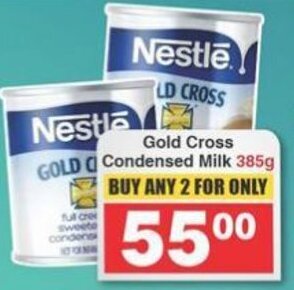 Gold Cross Condensed Milk 385g