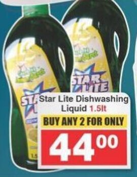 Frontline Star Lite Dishwashing Liquid 1.5lt offer