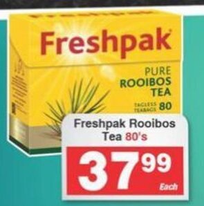 Frontline Freshpak Rooibos Tea 80's offer