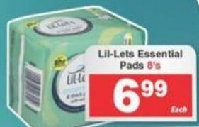 Lil-Lets Essential Pads 8's