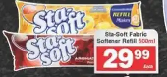 Frontline Sta-Soft Fabric Softener Refill 500ml offer