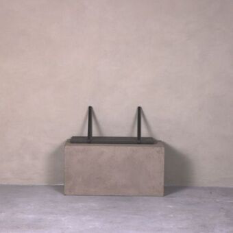 Weylandts Industrial wall shelf oak ebony oil small offer