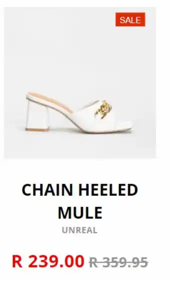 Shoe City Chain heeled mule offer