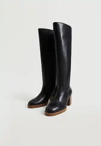 Superbalist Horse riding leather heel boot - black offer