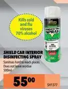 Midas Shield car interior disinfecting spray sh1377-500ml offer