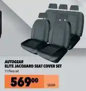 Midas Autogear elite jacquard seat cover set sa500 offer