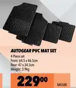 Midas Autogear pvc mat set ma5bk offer